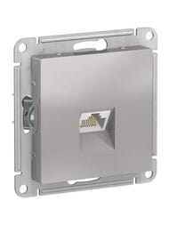 Розетка Systeme Electric ATLASDESIGN компьютерная RJ45 механизм алюминий ATN000383