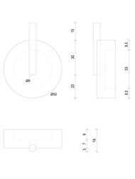 Крючок Decor Walther STONE WHG цвет: белый/хром 0972754