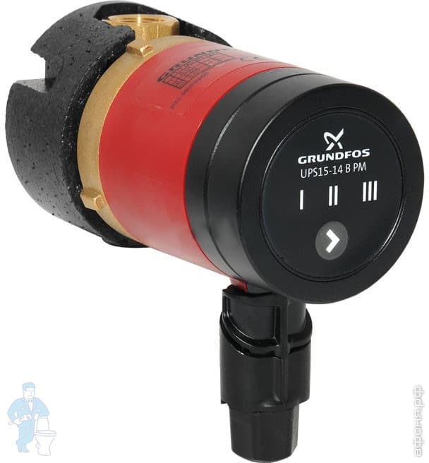 *Насос циркуляционный GRUNDFOS для ГВС UP15-14 B PM 97916771 | Афоня.рф
