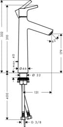 ��������� Hansgrohe Talis S 72031000 ��� ��������, ������������, � ������ ��������, ����