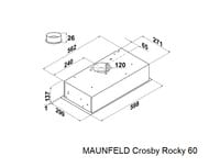 ������� Maunfeld Crosby Rocky 60 Glass Black (598x290x137) 750 �3/� � ������ ��000007821