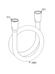 ����� ��� ���� KLUDI SUPARAFLEX 1600 ��, ����������� ��������, ����� ������� 6107253-00