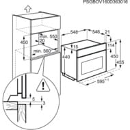 ������������� ���� AEG KMR721000B (455x595x567) ������������, 1000 ��, ������