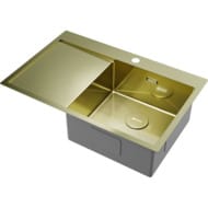 Мойка Omoikiri AKISAME 78-LG-R (780х510х200) монтаж врезной, чаша справа, цв.светлое золото 4973086