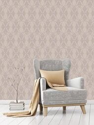 Обои флизелиновые Hygge III Dacha Hg24 012 (1,00х10,05) узор, коричневые (рул.)