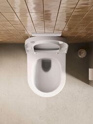 Унитаз подвесной DURAVIT BALCOON 540х370х360 безободковый, белый матовый 290609AC00 — изображение 4