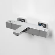 Смеситель для ванны/душа WasserKRAFT Alme 1511 Thermo настенный, короткий излив, цвет: хром