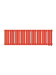 Радиатор стальной Empatiko Takt V R1 однотруб 1072х236х95 27 сек НП.подкл , 875 Вт, Friendly Red