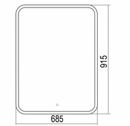 ������� Silver Mirrors ����-4 (685�915) LED-���������, ������, ������, ���� ��-00002316