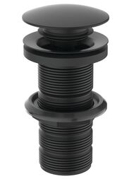 Ideal Standard Донный клапан E1483XG нажимной/push to open для умывальников, черный матовый — миниатюра 1