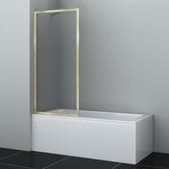 Шторка на ванну WasserKraft Abens 20W01-80 BG (800х1600) стекло прозрачное/профиль золото матовое