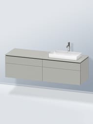 Тумба под раковину Duravit L-Cube 482х1620х550 подвесная, бетонно-серый матовый LC4871R07070000 — изображение 2