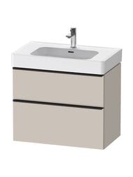 Тумба под раковину Duravit D-Neo (625x784x452мм) подвесная, цвет: тауп матовый DE4377004910000 — миниатюра 1