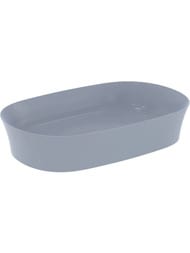 Умывальник IPALYSS Ideal Standard (600х380х120) накладной, без перелива, powder E1396X8 — миниатюра 1