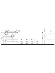 ����� ��� �������� Duravit Brioso (484�459�442) ���������, 1 ����, ����� ������ BR405201022