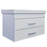 Тумба COMFORTY Никосия 80П (800х530х400) подвесная, с раковиной, белый глянец 00-00011163