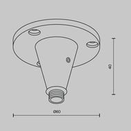 �������� ��� ���������� ������� ������� Maytoni Shelf (����) CA026BS-B, IP20, ������