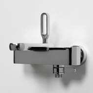 Смеситель для ванны/душа WasserKRAFT Kammel 1801 настенный, однозахватный, короткий излив, хром