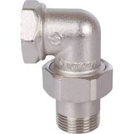 Американка STOUT 3/4"ВН, угловая, никель, уплотнение под гайкой o-ring кольцо, SFT-0057-000034 — миниатюра 2