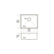 Мойка Omoikiri TAKI 54-U/IF-GM (540х440х200) универсальный монтаж, вороненая сталь 4973107