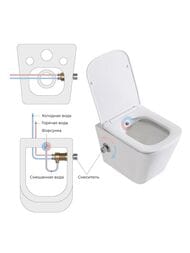 ������ ��������� BelBagno DUE 355x480x365 ������������, � �����. ����, ������� �/� BB3103CHR-BS/SC