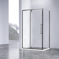 Душевой уголок Vincea Slim-N 1200х900х1950 VSR-4SNP9012CLGM прямоугольный, вороненая сталь — миниатюра 1