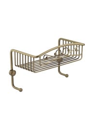 Migliore Complementi Полка-решетка одинарная с крючками 26x15x15 см бронза ML.COM-50.601.BR