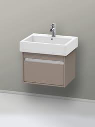 Тумба под умывальник Duravit Ketho 550х410х440 подвесная, 1 ящик, базальт мат. KT668604343 — изображение 2