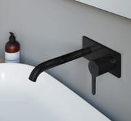Смеситель Duravit C.1 для раковины встраиваемый однозахватный, излив 225мм, черный матовый C11070004046