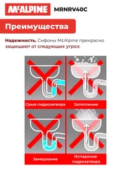 ������� ������ McAlpine MACVALVE � ����� ������� ��=40, �����-�����, MRNRV40C