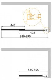 ������ �� ����� CEZARES SLIDER-VF-11-90/150-C-Cr (900*1500) ����������, ������ �������, ������� ����