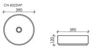 �������� ��������� Ceramicanova Element 390�390�120 �������, ����: ������� ������� CN6022MP