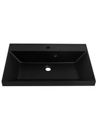 Умывальник мебельный BelBagno (700х450х150) искусственный мрамор, черный BB700/450-LV-ART-AST-NERO