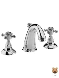 Смеситель для раковины Nicolazzi Onice на 3 отверстия, цвет Raw Brass 2108OG09O