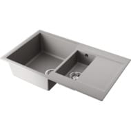 Мойка Omoikiri DAISEN 86-2-GR (860х510х215) врезная, артгранит, цвет-серый 4993475