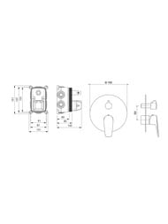 ��������� ��� �����/���� Aquatek ����� AQ1147MB ������������, 3 ������, �������������, ������ ���