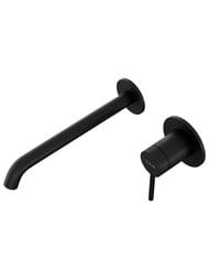 Встраиваемый смеситель для раковины VitrA Minimax Round A4354936EXP однорычажный матовый черный латунь