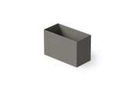Ванна отдельностоящая Dea Design DD8702 1000 3 (1000х580х750), прямоугольная, слив-перелив, д/к, серый
