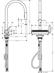 ��������� Hansgrohe Aquno Select M81 ��� ����� 170 �������� ��� 3jet ����� 73837800