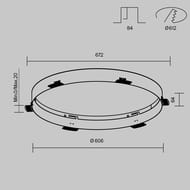 ��������� ��� ������������� ����������� Maytoni Zon (���) DLA032-TRS90-W, IP20, �����