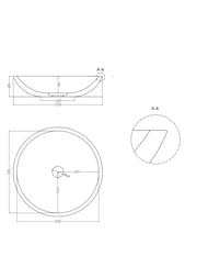 �������� ��������� SALINI Callista 05 (370�370�85) ���.������ S-Sense, ���������, ������ 1101105GF