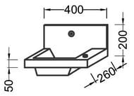 ��������  Jacob Delafon POP LAMINAR EB406-00 (400�260�50) � ���������� ��� ���������, �����