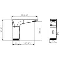 ��������� ��� �������� BelBagno KRAFT-ELV-CRM ���������, ������� �� ��������/���� 220V, ����: ����