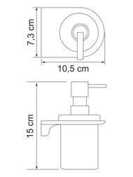 Дозатор жидкого мыла WasserKRAFT Kammel K-8399