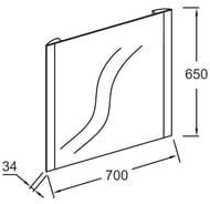 ������� Jacob Delafon Replique EB1471-NF 700�650�34 �������, ���������, ������������ �����������