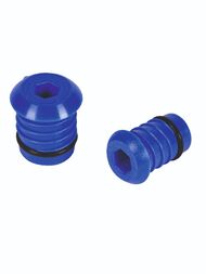 Заглушка тестовая для трубы HENCO 26 мм ПВДФ синяя TESTPLUG26