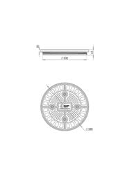 Крышка колодца Polimer Group КС-3 (65х580) пластиковая, черная