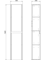 ����� Dreja LUXURY 35 (350x1600x250) 99.2014 �������������, 2 ������, 2 �����, ����� �������