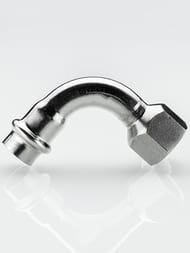 Отвод пресс VALTEC 28х1"В, 90° нерж. сталь VTi.956.I.002806