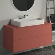 Тумба под раковину Ideal Standard CONCA 1200x505x550 2 ящика внешних, закат, стол с вырезом T3943Y3 — изображение 4